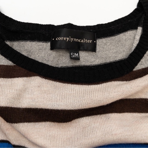 Corey Lynn Calter Stripe Sweater Sz S/M - Picture 10 of 10